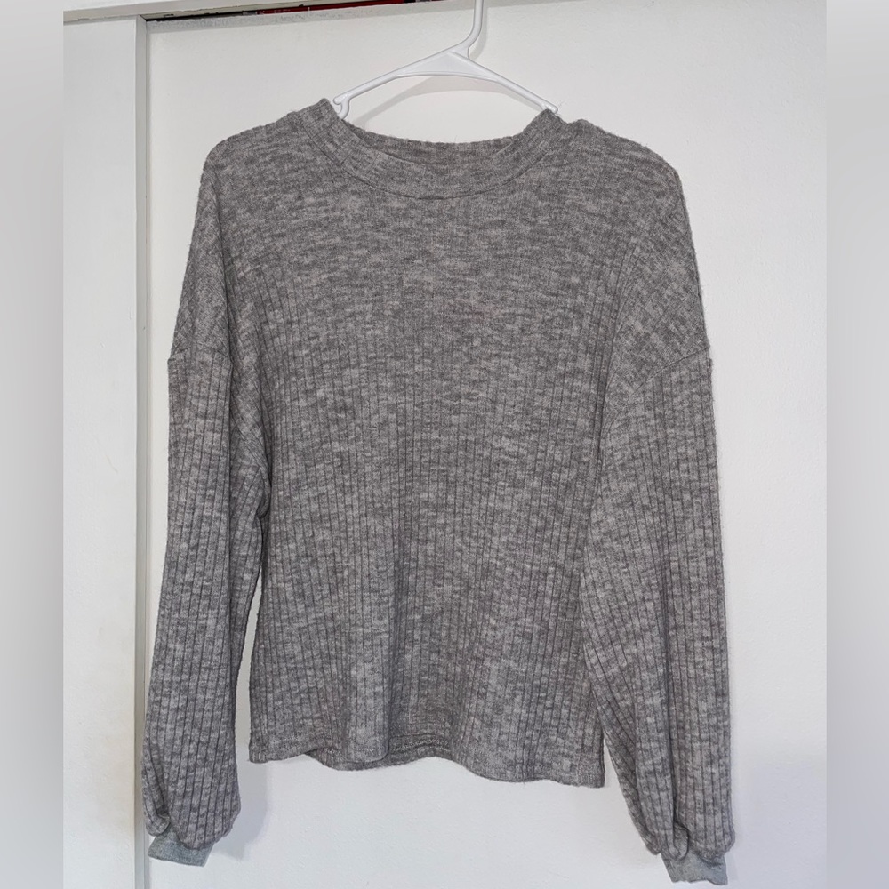 grey sweater
